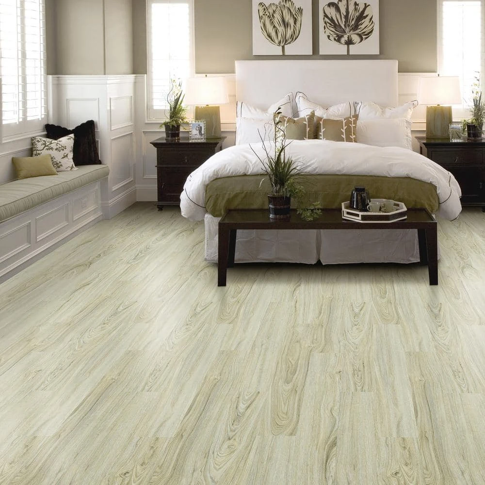 6 in. W Alpine Elm GripStrip Luxury Vinyl Plank Flooring (24 sq. ft./case) by TrafficMaster 4 6 in. W Alpine Elm GripStrip Luxury Vinyl Plank Flooring (24 sq. ft./case) by TrafficMaster - Image 2