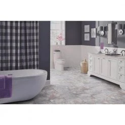 Ash Blended Slate 12 in. x 12 in. Peel and Stick Vinyl Tile (30 sq. ft. / case) by TrafficMaster 22 Ash Blended Slate 12 in. x 12 in. Peel and Stick Vinyl Tile (30 sq. ft. / case) by TrafficMaster -TrafficMaster || Addison Rugs Sales ash blended slate trafficmaster vinyl tile ss1213 1f 1000