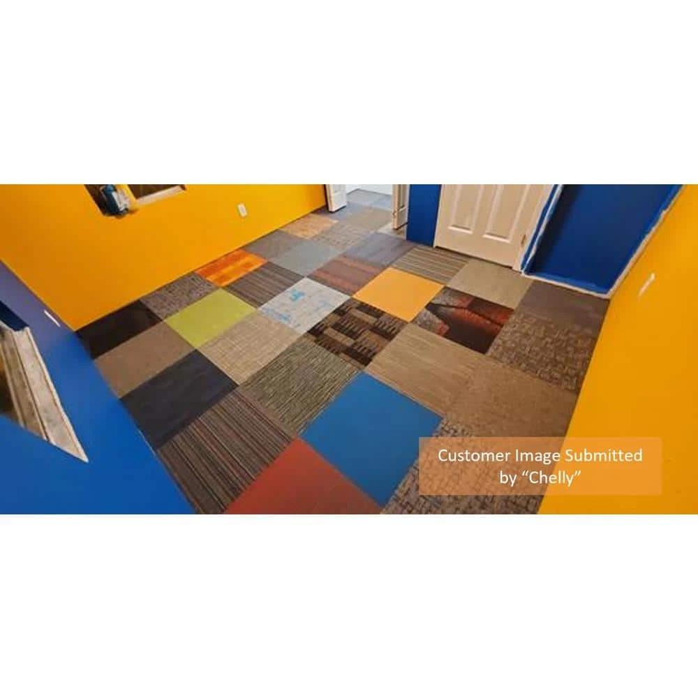 Versatile Assorted Residential/Commercial 24 in. x 24 Peel and Stick Carpet Tile (10 Tiles/Case) 40 sq. ft. by TrafficMaster 4 Versatile Assorted Residential/Commercial 24 in. x 24 Peel and Stick Carpet Tile (10 Tiles/Case) 40 sq. ft. by TrafficMaster - Image 3