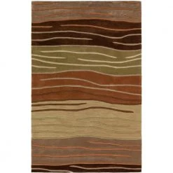 Ascot 306 Striped Autumn 8 ft. x 10 ft. Area Rug by Addison Rugs