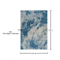 Harrison 10 Baltic 5 ft. 3 in. x 7 ft. 7 in. Area Rug by Addison Rugs 24 Harrison 10 Baltic 5 ft. 3 in. x 7 ft. 7 in. Area Rug by Addison Rugs -TrafficMaster || Addison Rugs Sales baltic blue addison rugs area rugs hdhr10ba5x8 76 1000