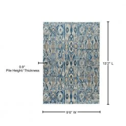 Harrison 2 Baltic 9 ft. 6 in. x 13 ft. 2 in. Area Rug by Addison Rugs 24 Harrison 2 Baltic 9 ft. 6 in. x 13 ft. 2 in. Area Rug by Addison Rugs -TrafficMaster || Addison Rugs Sales baltic blue addison rugs area rugs hdhr2ba10x13 76 1000