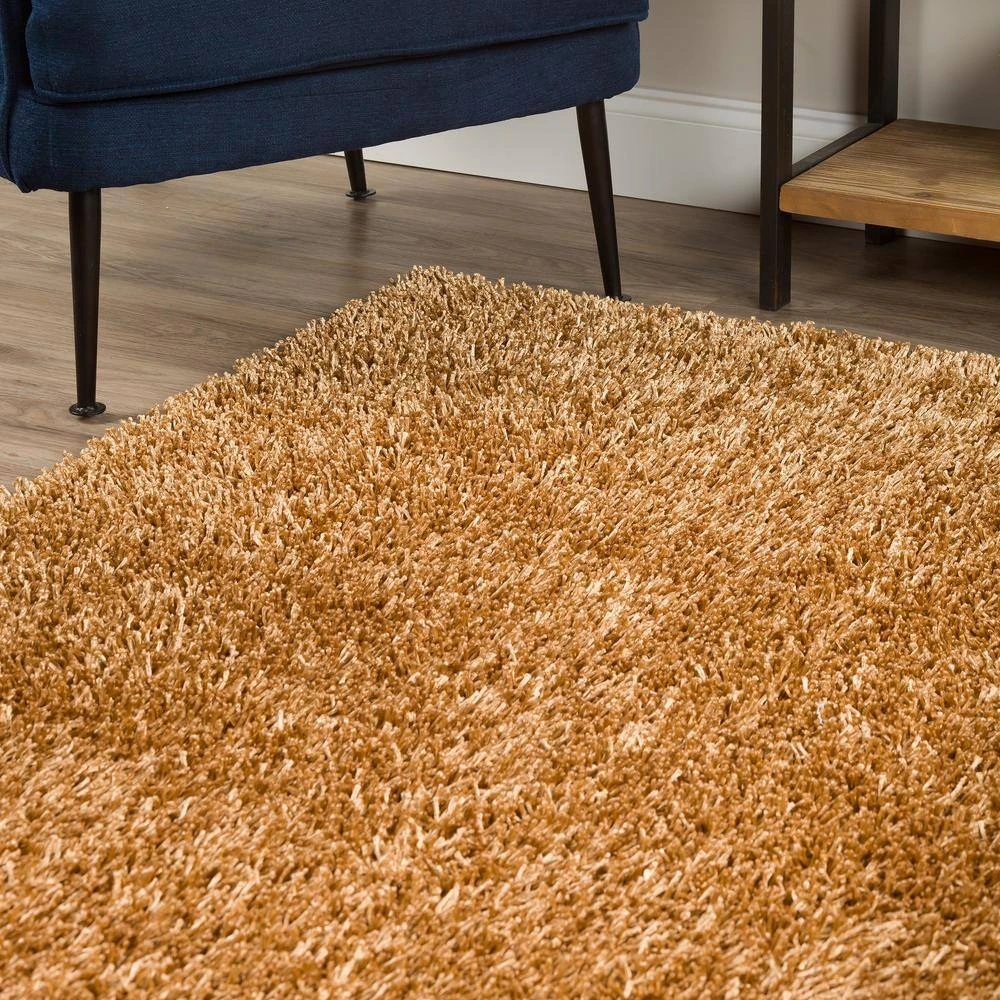 Lavish Beige Shag 8 ft. x 10 ft. Area Rug by Addison Rugs 7 Lavish Beige Shag 8 ft. x 10 ft. Area Rug by Addison Rugs - Image 5
