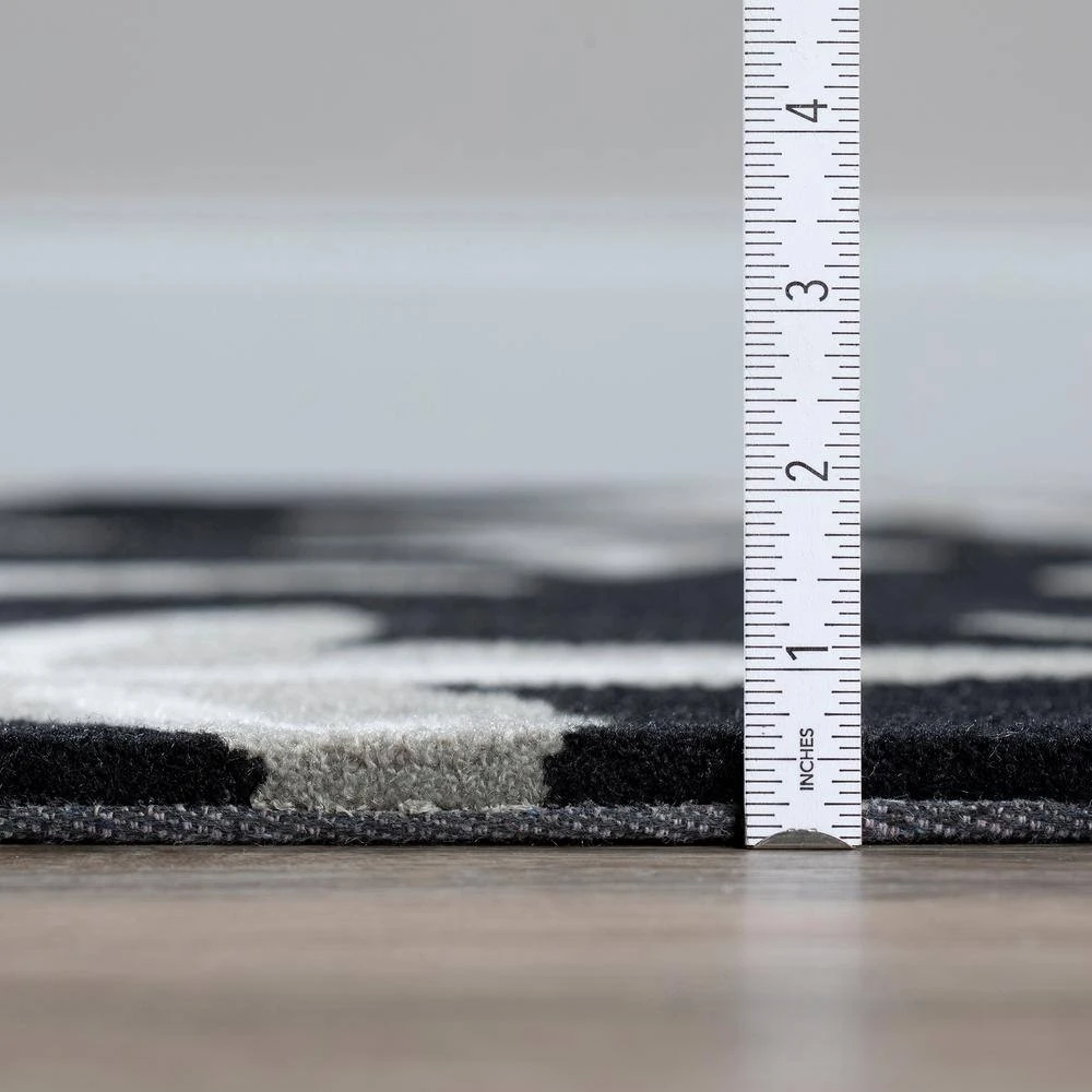 Cove 8 Starfish Black 3 ft. 6 in. x 5 ft. 6 in. Area Rug by Addison Rugs 10 Cove 8 Starfish Black 3 ft. 6 in. x 5 ft. 6 in. Area Rug by Addison Rugs - Image 8