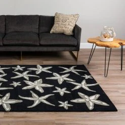 Cove 8 Starfish Black 3 ft. 6 in. x 5 ft. 6 in. Area Rug by Addison Rugs 27 Cove 8 Starfish Black 3 ft. 6 in. x 5 ft. 6 in. Area Rug by Addison Rugs -TrafficMaster || Addison Rugs Sales black addison rugs area rugs hdcv8bk4x6 31 1000