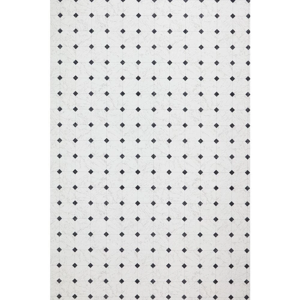 Black and White Marble Paver Residential Vinyl Sheet Flooring 12ft. Wide x Cut to Length by TrafficMaster 9 Black and White Marble Paver Residential Vinyl Sheet Flooring 12ft. Wide x Cut to Length by TrafficMaster - Image 7