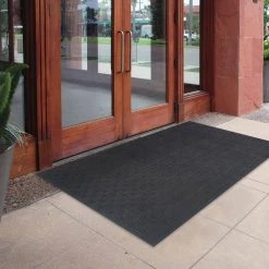 48 in. x 72 in. Black Recycled Rubber Commercial Door Mat by TrafficMaster 7 48 in. x 72 in. Black Recycled Rubber Commercial Door Mat by TrafficMaster -TrafficMaster || Addison Rugs Sales black trafficmaster commercial floor mats 60 060 9501 4000600 31 1000