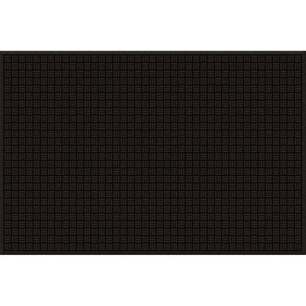 48 in. x 72 in. Black Recycled Rubber Commercial Door Mat by TrafficMaster 3 48 in. x 72 in. Black Recycled Rubber Commercial Door Mat by TrafficMaster