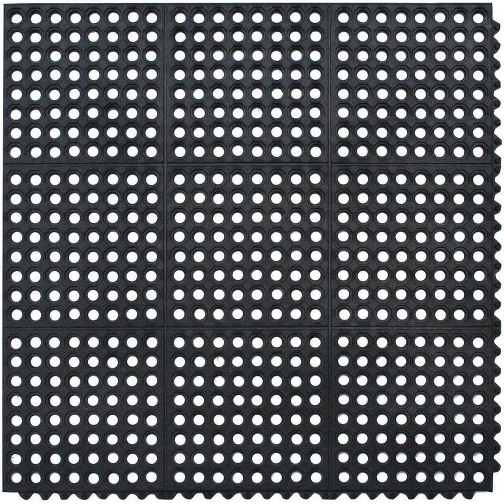 Black 36 in. x 36 in. Rubber Anti-Fatigue Comfort Mat by TrafficMaster 3 Black 36 in. x 36 in. Rubber Anti-Fatigue Comfort Mat by TrafficMaster