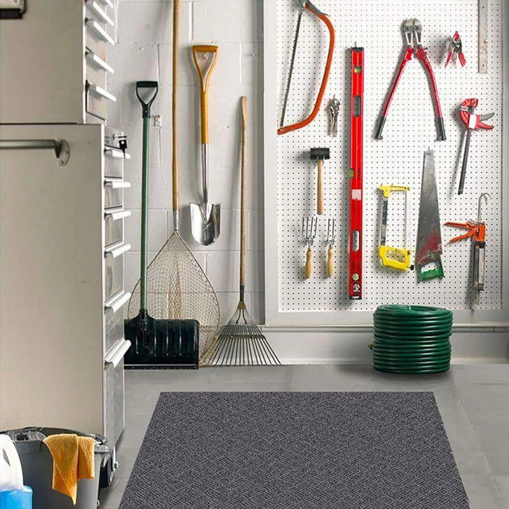 Black 36 in. x 48 in. Rubber Deck Plate Mat by TrafficMaster 4 Black 36 in. x 48 in. Rubber Deck Plate Mat by TrafficMaster - Image 2