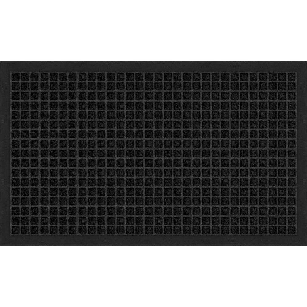 Embossed Black 18 in. x 30 in. Door Mat by TrafficMaster 3 Embossed Black 18 in. x 30 in. Door Mat by TrafficMaster