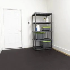 Black Raised Coin 18 in. x 18 in. x 3.1 mm Rubber Interlocking Modular Flooring Tiles, 6-Pack (13.5 sq. ft.) by TrafficMaster 19 Black Raised Coin 18 in. x 18 in. x 3.1 mm Rubber Interlocking Modular Flooring Tiles, 6-Pack (13.5 sq. ft.) by TrafficMaster -TrafficMaster || Addison Rugs Sales black trafficmaster gym floor tiles 11n 532 18x18hd 4f 1000