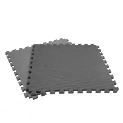Black/Gray 24 in. x 24 in. x .52 in. Foam Dual Sided Impact Gym Floor Tiles (4 Tiles/Pack (16 sq. ft.) by TrafficMaster 27 Black/Gray 24 in. x 24 in. x .52 in. Foam Dual Sided Impact Gym Floor Tiles (4 Tiles/Pack (16 sq. ft.) by TrafficMaster -TrafficMaster || Addison Rugs Sales black trafficmaster gym floor tiles 24213hdus fa 1000