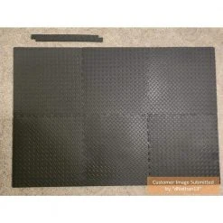 Black 24 in. W x 24 in. L x 0.47 in. Foam Interlocking Gym Floor Tiles (6 Tiles/Pack) (24 sq. ft.) by TrafficMaster 21 Black 24 in. W x 24 in. L x 0.47 in. Foam Interlocking Gym Floor Tiles (6 Tiles/Pack) (24 sq. ft.) by TrafficMaster -TrafficMaster || Addison Rugs Sales black trafficmaster gym floor tiles 24224dphd d4 1000