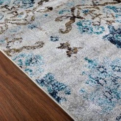 Provincial 11 Blue 3 ft. 3 in. x 5 ft. 3 in. French Damask Area Rug by Addison Rugs -TrafficMaster || Addison Rugs Sales blue addison rugs area rugs hdpc11bl3x5 e1 1000