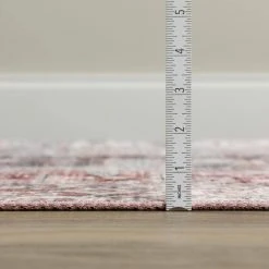 Baldwin 2 Blush 3 ft. 3 in. x 5 ft. 3 in. Medallion Velvet Non-Skid Indoor Area Rug by Addison Rugs -TrafficMaster || Addison Rugs Sales blush addison rugs area rugs hdba2bl3x5 1f 1000