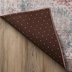 Baldwin 2 Blush 3 ft. 3 in. x 5 ft. 3 in. Medallion Velvet Non-Skid Indoor Area Rug by Addison Rugs -TrafficMaster || Addison Rugs Sales blush addison rugs area rugs hdba2bl3x5 66 1000