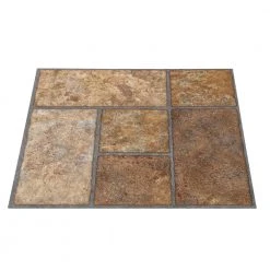 Bodden Bay 12 in. x 12 in. Terra Cotta Peel and Stick Vinyl Tile (30 sq. ft. / case) by TrafficMaster -TrafficMaster || Addison Rugs Sales bodden bay terra cotta trafficmaster vinyl tile 26294061 1d 1000