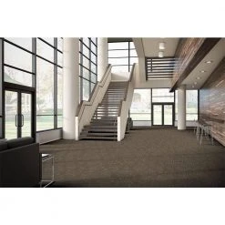 Designer Brown Commercial 24 in. x 24 Peel and Stick Carpet Tile (18 Tiles/Case) 72 sq. ft. by TrafficMaster -TrafficMaster || Addison Rugs Sales brown tan trafficmaster carpet tile pdm12 4000k 31 1000