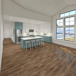 Cowley Creek Oak 8 mm Thick x 8.03 in. W x 47.64 in. L Water resistant Laminate Wood Flooring (21.26 sq. ft./Case) by TrafficMaster -TrafficMaster || Addison Rugs Sales brown trafficmaster laminate wood flooring 360831 2k383 31 1000