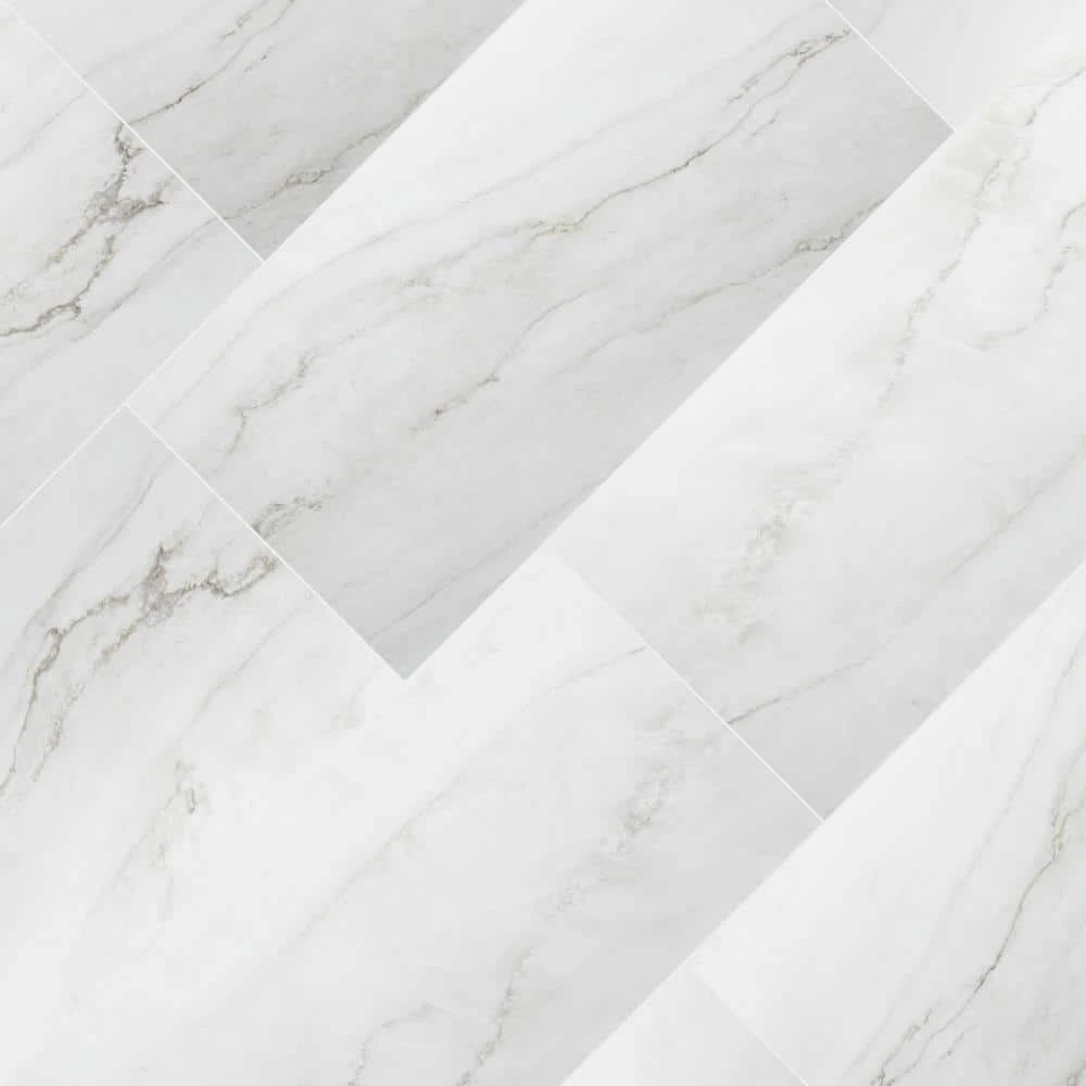 12 in. W x 24 in. L Calacatta Consilio Rigid Core Click Lock Luxury Vinyl Tile Flooring (66-case/1278.42 sq. ft./pallet) by TrafficMaster 7 12 in. W x 24 in. L Calacatta Consilio Rigid Core Click Lock Luxury Vinyl Tile Flooring (66-case/1278.42 sq. ft./pallet) by TrafficMaster - Image 5