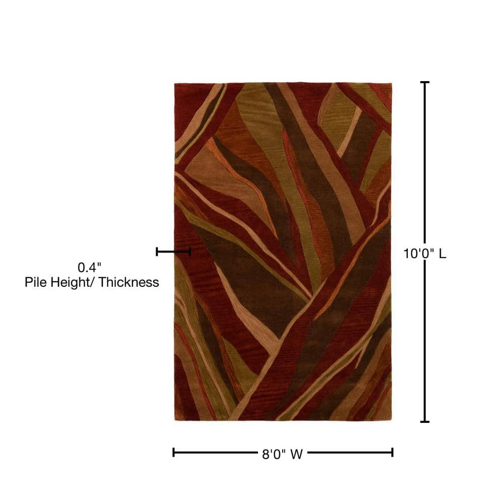 Ascot 16 Abstract Stripe Canyon 8 ft. x 10 ft. Area Rug by Addison Rugs 8 Ascot 16 Abstract Stripe Canyon 8 ft. x 10 ft. Area Rug by Addison Rugs - Image 6