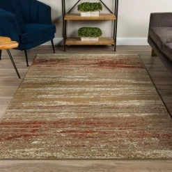 Serene 6 Abstract Stripes Canyon 7 ft. 10 in. x 10 ft. 7 in. Area Rug by Addison Rugs -TrafficMaster || Addison Rugs Sales canyon addison rugs area rugs hdsn6ca8x11 31 1000