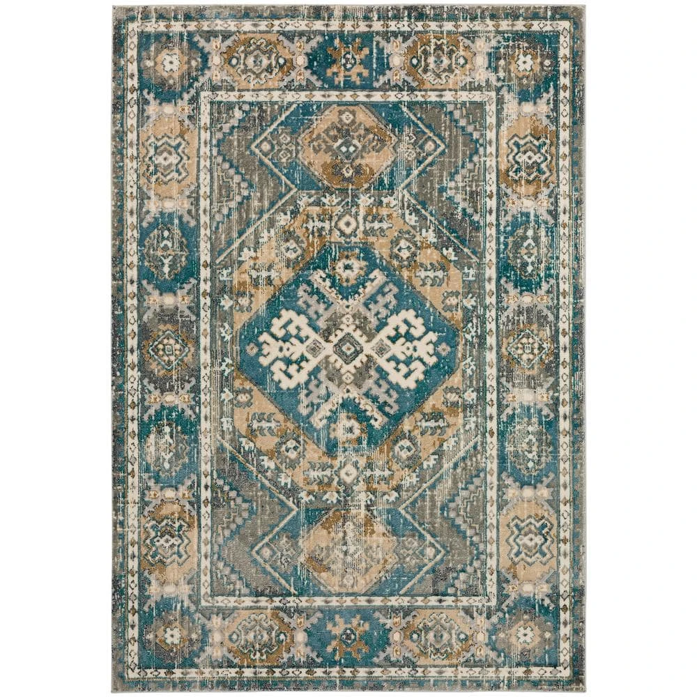 Gentry 22 Charcoal 1 Ft. 8 In. x 2 Ft. 6 In. Southwest Accent Rug by Addison Rugs 3 Gentry 22 Charcoal 1 Ft. 8 In. x 2 Ft. 6 In. Southwest Accent Rug by Addison Rugs