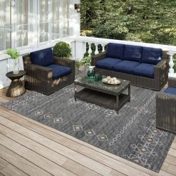 Modena Charcoal 9 ft. x 12 ft. Southwest Area Rug by Addison Rugs 11 Modena Charcoal 9 ft. x 12 ft. Southwest Area Rug by Addison Rugs -TrafficMaster || Addison Rugs Sales charcoal addison rugs area rugs hdmo3ch9x12 31 1000