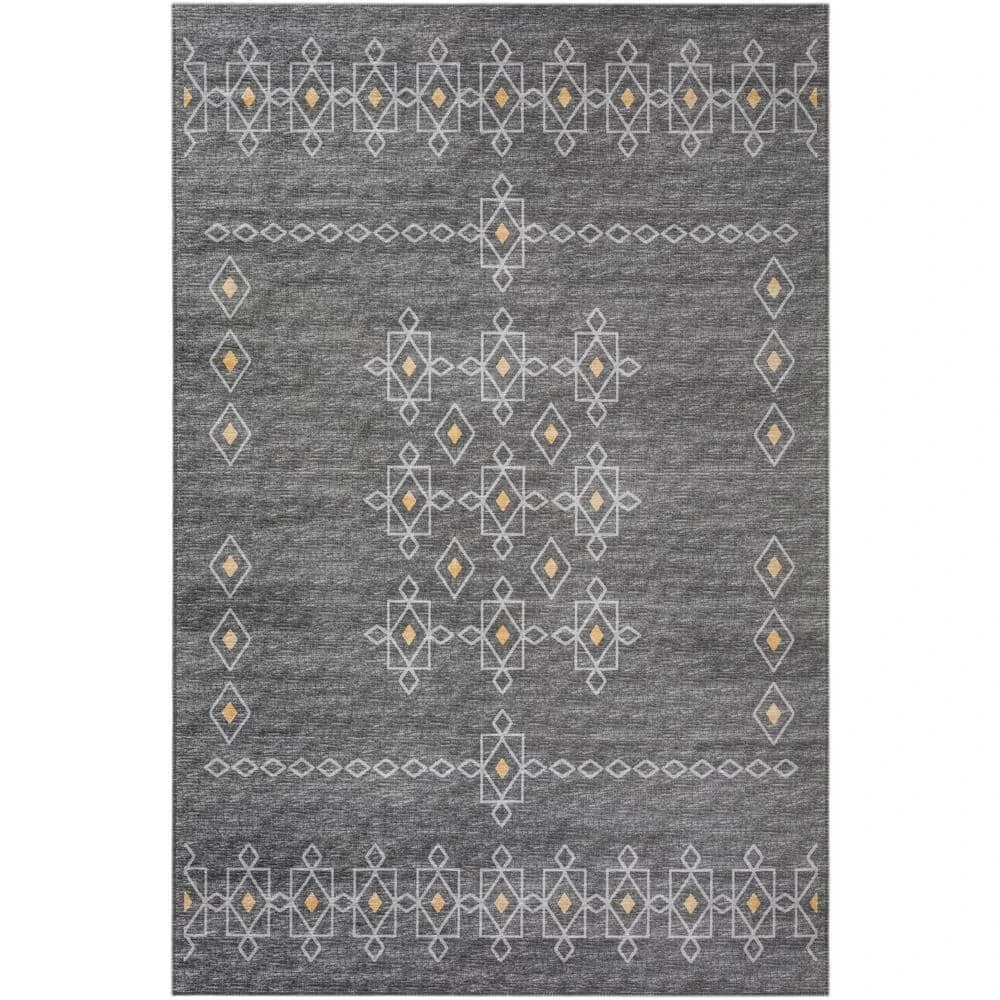 Modena Charcoal 9 ft. x 12 ft. Southwest Area Rug by Addison Rugs 3 Modena Charcoal 9 ft. x 12 ft. Southwest Area Rug by Addison Rugs