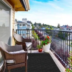 Black Residential 18 in. x 18 Peel and Stick Carpet Tile (8 Tiles/Case)18 sq. ft. by TrafficMaster -TrafficMaster || Addison Rugs Sales charcoal trafficmaster carpet tile 60677600018x18 31 1000