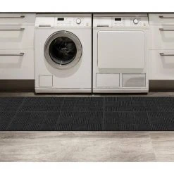 Black Residential 18 in. x 18 Peel and Stick Carpet Tile (8 Tiles/Case)18 sq. ft. by TrafficMaster -TrafficMaster || Addison Rugs Sales charcoal trafficmaster carpet tile 60677600018x18 4f 1000