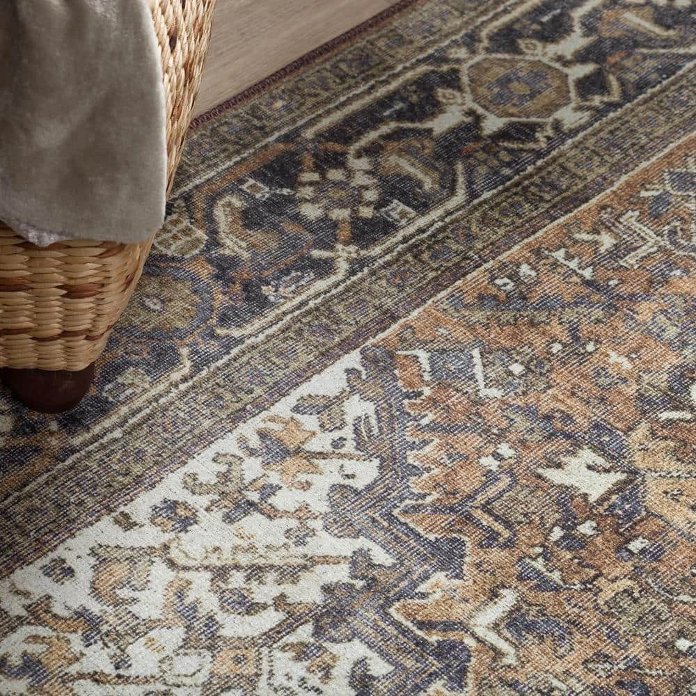 Athena 3 Chocolate 7 ft. 10 in. x 9 ft. 10 in. Area Rug by Addison Rugs 4 Athena 3 Chocolate 7 ft. 10 in. x 9 ft. 10 in. Area Rug by Addison Rugs - Image 2