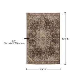 Fergus 1 Chocolate 9 ft. 4 in. x 13 ft. 2 in. Area Rug by Addison Rugs 22 Fergus 1 Chocolate 9 ft. 4 in. x 13 ft. 2 in. Area Rug by Addison Rugs -TrafficMaster || Addison Rugs Sales chocolate addison rugs area rugs hdfg1ch10x13 76 1000