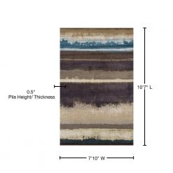 Provincial 2 Chocolate 7 ft. 10 in. x 10 ft. 7 in. Area Rug by Addison Rugs -TrafficMaster || Addison Rugs Sales chocolate addison rugs area rugs hdpc2ch8x11 76 1000