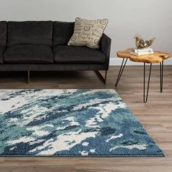 Harmony 3 Denim 5 ft. 1 in. x 7 ft. 5 in. Area Rug by Addison Rugs -TrafficMaster || Addison Rugs Sales denim addison rugs area rugs hdhm3de5x7 31 1000