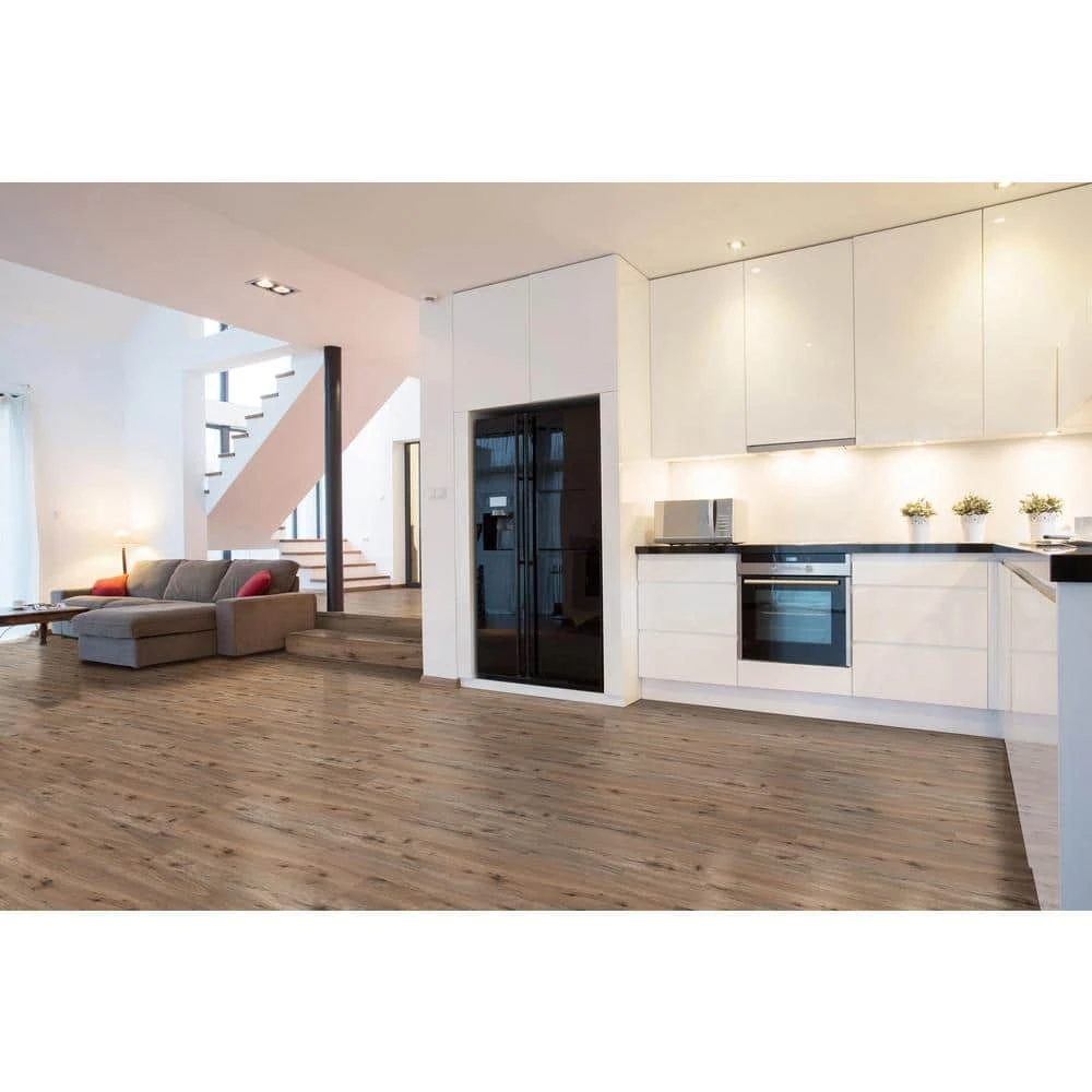 Edwards Oak 5.98 in. W Rigid Core Click Lock Luxury Vinyl Plank Flooring (23.95 sq. ft./case) by TrafficMaster 11 Edwards Oak 5.98 in. W Rigid Core Click Lock Luxury Vinyl Plank Flooring (23.95 sq. ft./case) by TrafficMaster - Image 9