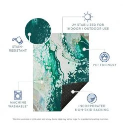 Copeland Emerald City 3 ft. x 5 ft. Abstract Area Rug by Addison Rugs -TrafficMaster || Addison Rugs Sales emerald city addison rugs area rugs hdkc10em3x5 fa 1000