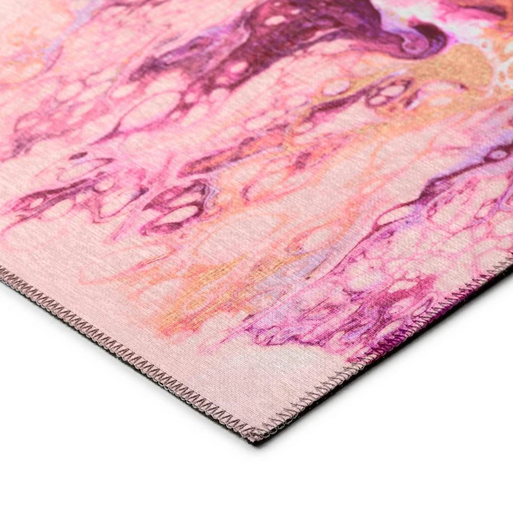 Copeland Flamingo 1 ft. 8 in. x 2 ft. 6 in. Abstract Accent Rug by Addison Rugs 4 Copeland Flamingo 1 ft. 8 in. x 2 ft. 6 in. Abstract Accent Rug by Addison Rugs - Image 2