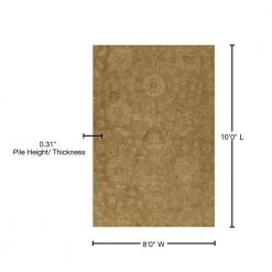 Delano 1 Goldenrod 8 ft. x 10 ft. Area Rug by Addison Rugs -TrafficMaster || Addison Rugs Sales goldenrod addison rugs area rugs hddl1gr8x10 76 1000