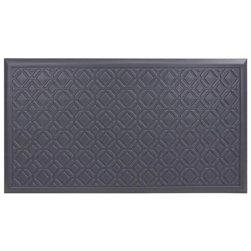 Fairmont Tiles Gray 20 in. x 36 in. Comfort Door Mat by TrafficMaster 3 Fairmont Tiles Gray 20 in. x 36 in. Comfort Door Mat by TrafficMaster
