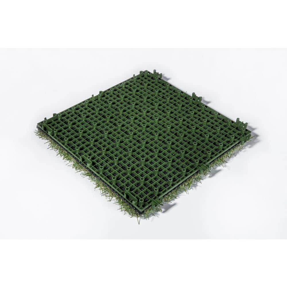 1 ft. x 1 ft. Artificial Grass Interlocking Tiles (9-Pack) by TrafficMaster 10 1 ft. x 1 ft. Artificial Grass Interlocking Tiles (9-Pack) by TrafficMaster - Image 8