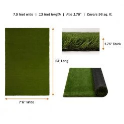Premium Landscape 7.5 ft. x 13 ft. Green Artificial Grass Rug by TrafficMaster 13 Premium Landscape 7.5 ft. x 13 ft. Green Artificial Grass Rug by TrafficMaster -TrafficMaster || Addison Rugs Sales green trafficmaster artificial grass 566402 1d 1000