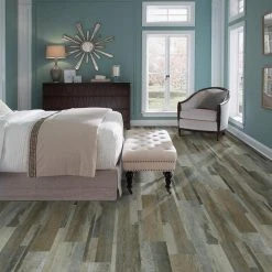 Grey Distressed Wood Multi-Width Look 6 in. x 36 in. Peel and Stick Vinyl Plank (36 sq. ft. / case) by TrafficMaster 11 Grey Distressed Wood Multi-Width Look 6 in. x 36 in. Peel and Stick Vinyl Plank (36 sq. ft. / case) by TrafficMaster -TrafficMaster || Addison Rugs Sales grey distressed wood trafficmaster vinyl plank flooring wd6098 4f 1000
