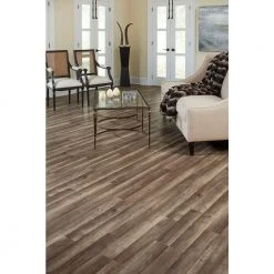 Grey Oak 7 mm T x 8.03 in. W Laminate Wood Flooring (23.91 sq.ft/Case) by TrafficMaster -TrafficMaster || Addison Rugs Sales grey oak trafficmaster laminate wood flooring 360731 00375 44 1000