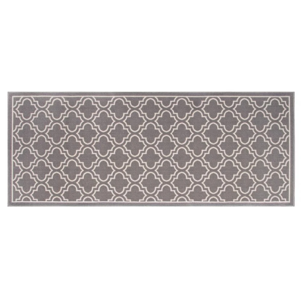 Trellis Grey 2 ft. x 5 ft. Accent Rug by TrafficMaster 3 Trellis Grey 2 ft. x 5 ft. Accent Rug by TrafficMaster
