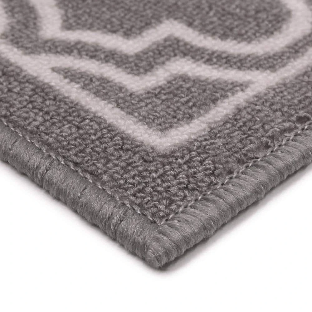 Trellis Grey 2 ft. x 5 ft. Accent Rug by TrafficMaster 4 Trellis Grey 2 ft. x 5 ft. Accent Rug by TrafficMaster - Image 2
