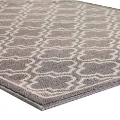 Trellis Grey 2 ft. x 5 ft. Accent Rug by TrafficMaster -TrafficMaster || Addison Rugs Sales grey trafficmaster area rugs mt1004445 1f 1000