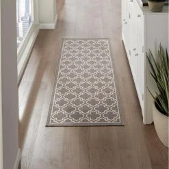 Trellis Grey 2 ft. x 5 ft. Accent Rug by TrafficMaster -TrafficMaster || Addison Rugs Sales grey trafficmaster area rugs mt1004445 44 1000