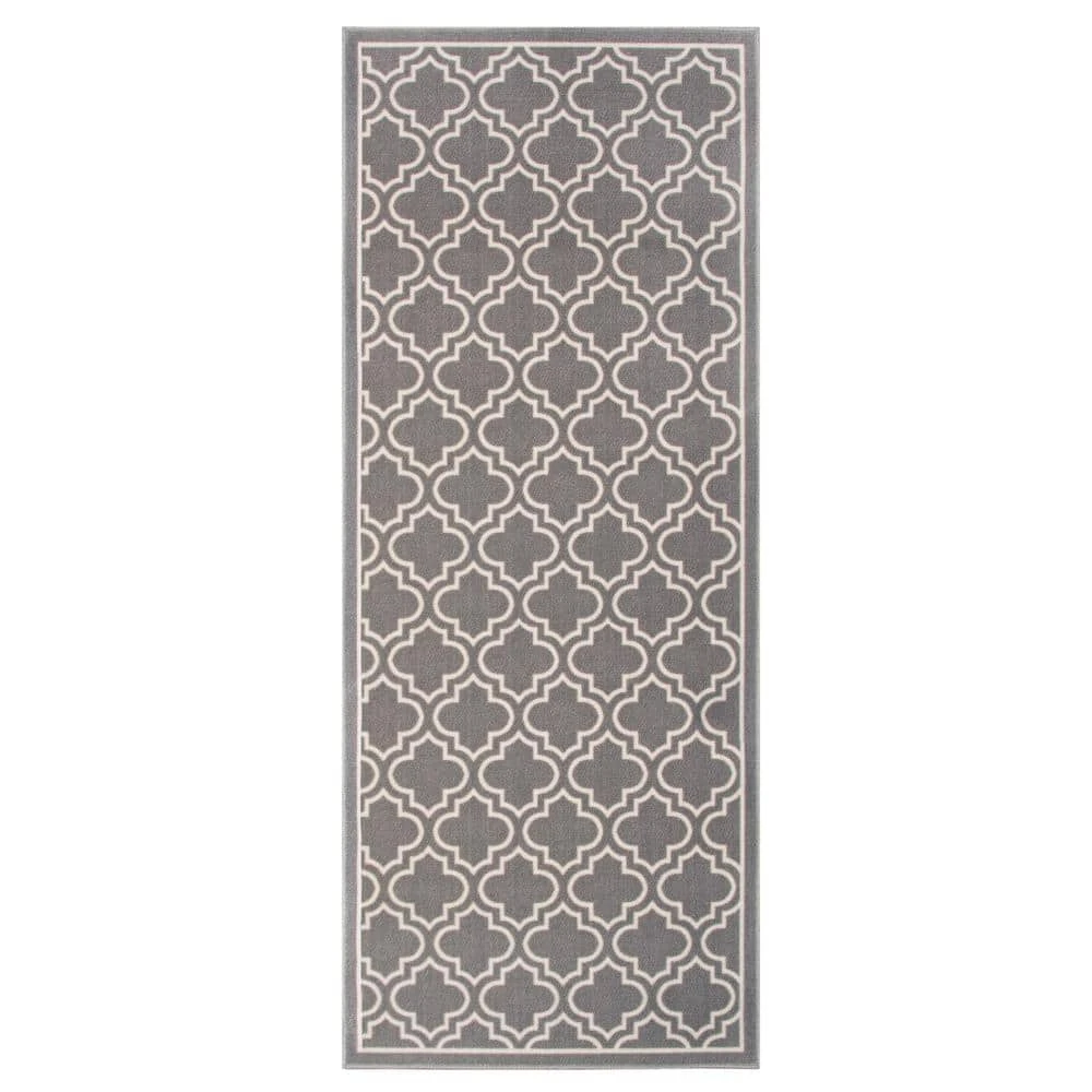 Trellis Grey 2 ft. 6 in. x 4 ft. Accent Rug by TrafficMaster 3 Trellis Grey 2 ft. 6 in. x 4 ft. Accent Rug by TrafficMaster